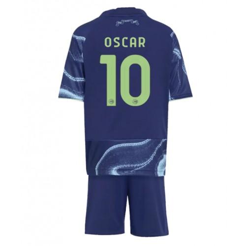 Ajax Oscar Gloukh #10 Udebanesæt Børn 2025-26 Kort ærmer (+ korte bukser)